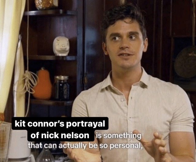 [Image Description: The "x is something that can actually be so personal" meme. It's been edited to read: "kit connor's portrayal of nick nelson is something that can actually be so personal." End Image Description]