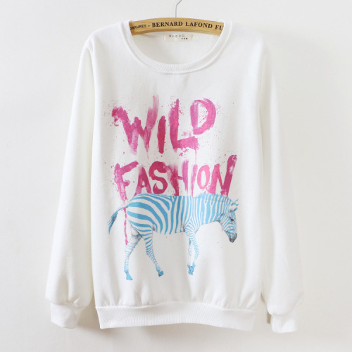 bfashionfashion: Wild fashion Water color heart print Eiffel tower print sweatshirt Dreamy long hair