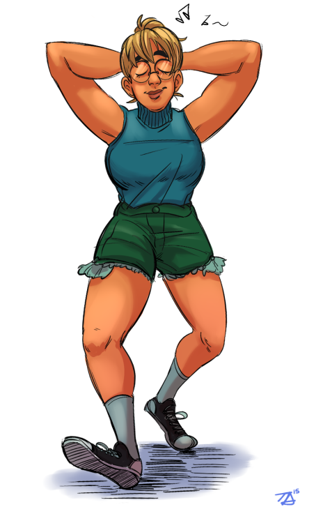 transatlanticalienart:  Coloured sketch comm for ochki-cat on a&c, of their super-cute OC Nyy! 