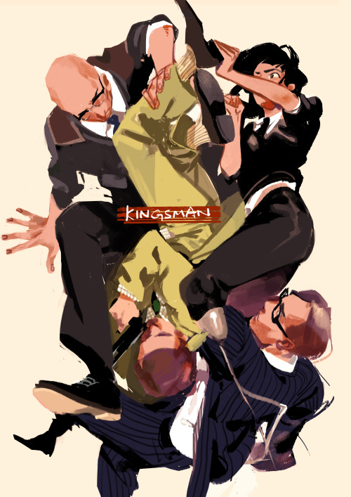 mmcoconut:  My sloppy guest illustration for KidChan’s kingsman anthology.. Can’t wait to see the bo