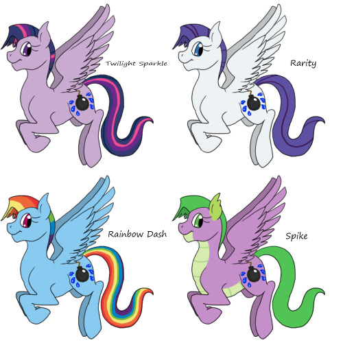 askprosecutie:  askdivebomb:  I DID DIVEBOMB RE-COLOURS!! except I thought I didn’t have enough but instead I made 8 more than I meant to (posting those after this). There were so many more ponies I could have added too! D: sorry to the ones that I