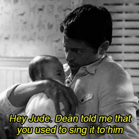 cityoftimelordsandhunters:  AU: Cas goes back in time to visit Mary and her infant