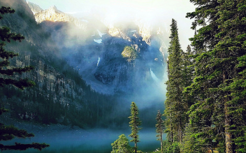 woodfawn:ninefiftyfive: Nature in Haze (Banff National Park, Canada. Gustavo Thomas © 2013) by Gusta