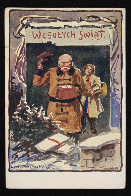 Pocztówki świąteczne z przedwojennej PolskiPre-war Christmas postcards from Poland 