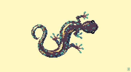 Salamander pixel art 32x32