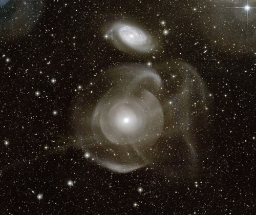 just–space:  Galaxy NGC 474: Shells and Star Streams  js