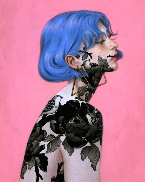 supersonicart:Tran Nguyen, Recent Work. Spectacular recent paintings, illustrations and a large-sc