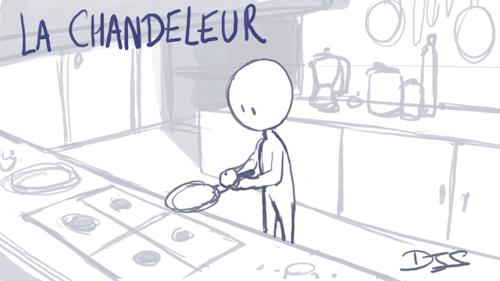 declertsart:I decided to do something for once XD a lil animation for this day, “La chandeleur” Have