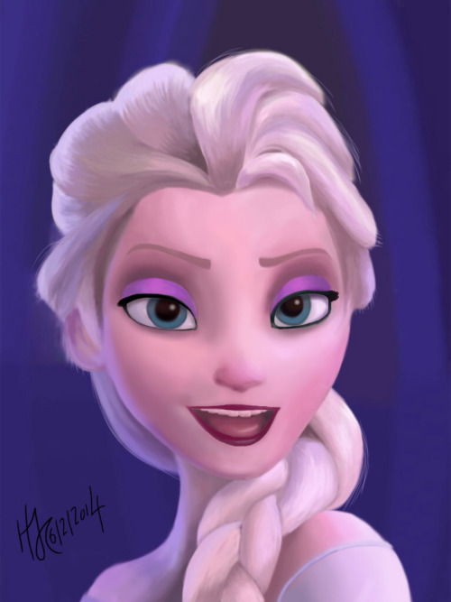 The complete fanart of Elsa that I forgot to post