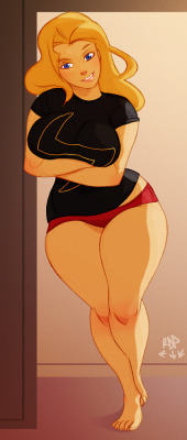 hourglassandclass:  Beautiful art by samuraiblack on DeviantArt For more curves and body positivity, check out my blog 