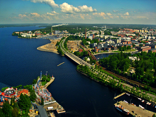 #TAMPERE IMPRESSIONSTampere from above looks even more amazing in summer. I just love the view from 