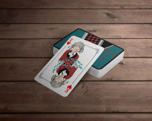 Kakegurui Playing Cards Deck, completely customized and packaged, is now available on my store! You 