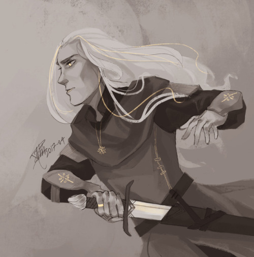 glorfy-the-bright-haired-ellon: Tfw my url is named after Glorfindel yet I’ve only drawn him t