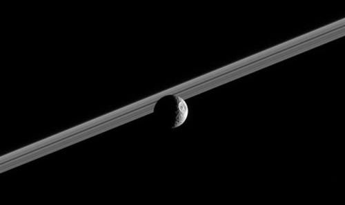 Mimas (moon of Saturn) taken by the Cassini spacecraft.Credit: NASA/JPL