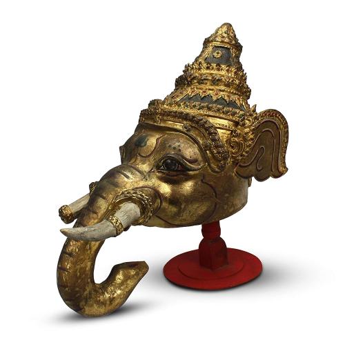 Ganesha mask for Khon dance, Thailand