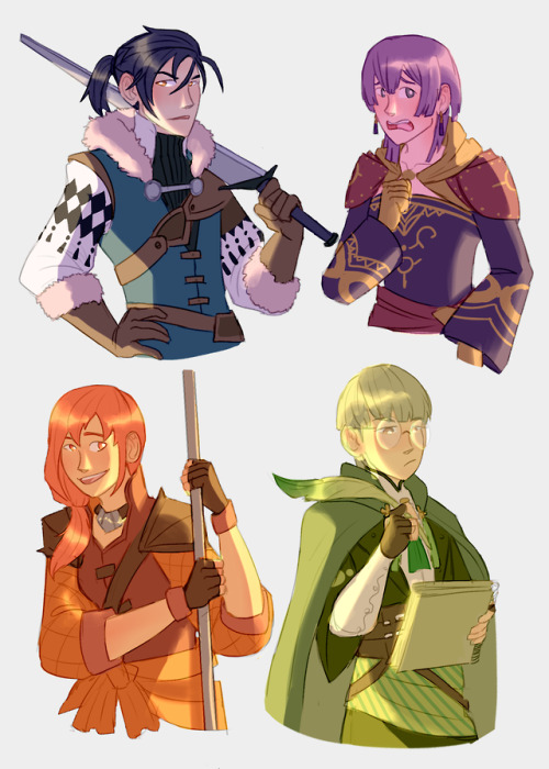 serennes-art: some good kids in their timeskip outfits