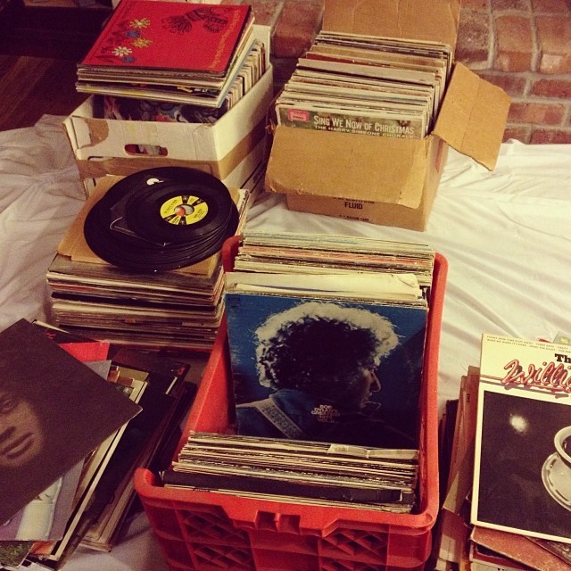 moistdigliani:  Digging through my old vinyl collection. Some Classics in here!!