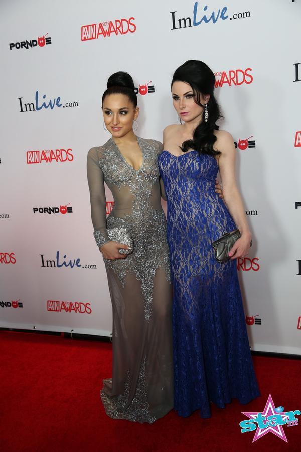 gorgeousadultstars:  female couples on the red carpet at the 2015 AVN AwardsAbby