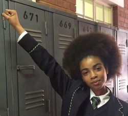 private-hr:  officialblackwallstreet:  We’re so proud of the #PretoriaGirls, especially 13 year old Zulaikha Patel, who protested their school’s racist policies against natural hair and were heard all around the world from South Africa to the U.S.