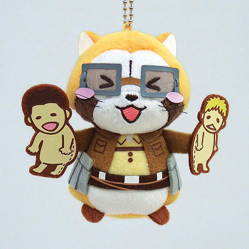 Raccoon plush mascots of Hanji, Levi, Armin, Mikasa, and Eren from the Shingeki no Kyojin x Araiguma Rasukaru (Rascal the Raccoon) collaboration!Release Date: May 13th, 2016Retail Prices: 1,400 YenMore from the Rascal the Raccoon collaboration!