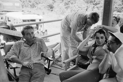 Montgomery Clift and Elizabeth Taylor