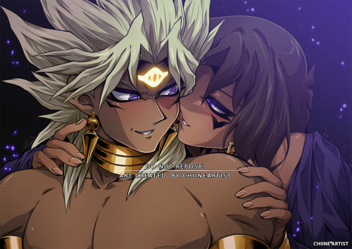 Happy birthday Marik &amp; Yami Marik! ♥♥♥ I worked all day on this and didn&rsquo;t got the time to