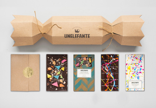 escapekit:  Pollock Bars Mexico-based Unelefante, an online gift store has teamed up with Chef Jorge Llanderal and his family to created a collection of beautifully designed chocolate bars that are inspired by the artist Jackson Pollock. 