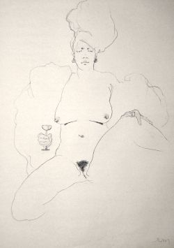 mlmlmlml:  NUDE No. 3265 (60 x 40 cm), grey paper DEC 2013 