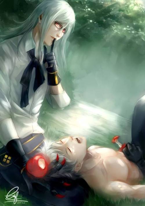 ren-noire:Old fan art of Adam and Eve from Nier Automata! I loved these two so much I wanted them to have their own happy ending together T__T