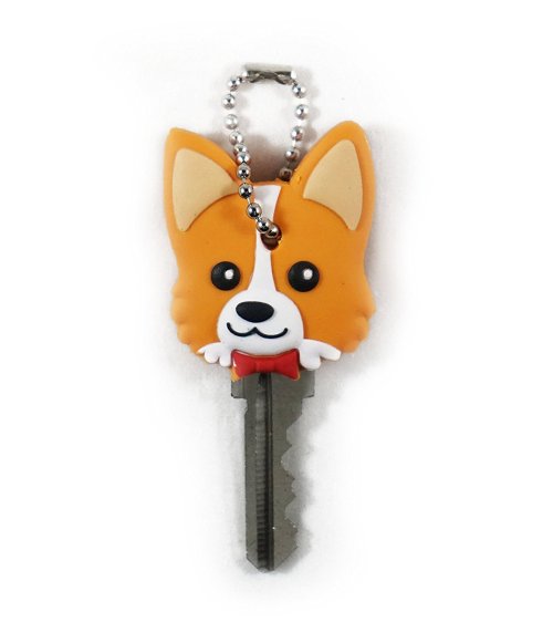 whirelez:Nayo The Corgi special soft rubber key holderAdorable. Great colors and expression. It will please any Corgi lo