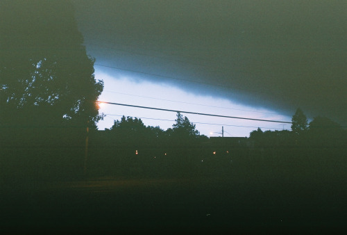thisisnotjoby:  Storm on Hillside Avenue. Fujicolor Superia X-tra 400.July, 2014. 
