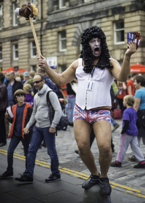 Street Performer on the Royal Mile, Edinburgh