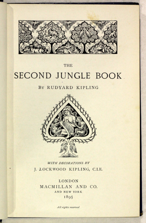 The Jungle Book & Second Jungle Book by Rudyard KiplingEarly printings of the first editions 189