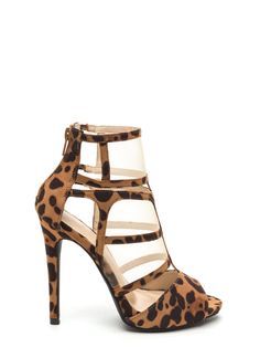 womenshoesdaily:  No one will dare *mesh* with you if you’re wearing some bad ass cut-out leopard shoes like these.