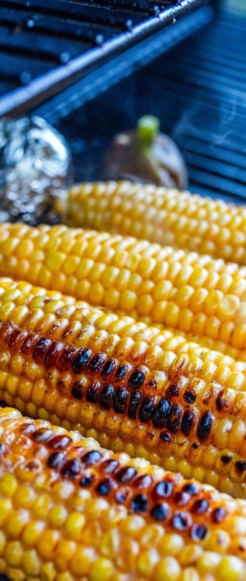 Barbecue Grilled Corn With Figs And Foil Wrapped Potatoes Recipe