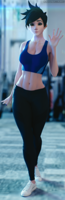 crototo:   Casual Overwatch №2 TRACER After Training I really love yoga pants :з  Maybe nude version?… or futa?… 