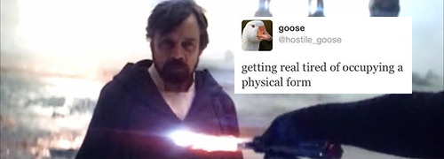 romvnov:The Last Jedi + @hostile_goose Tweets