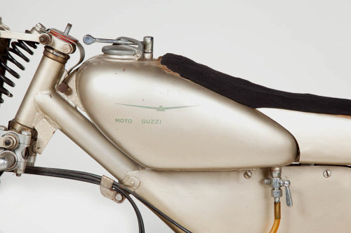 Antonio Micucci, Moto Guzzi Motoleggera 65, aka Guzzino, the record breaker of 1948. 75cc. Made by L