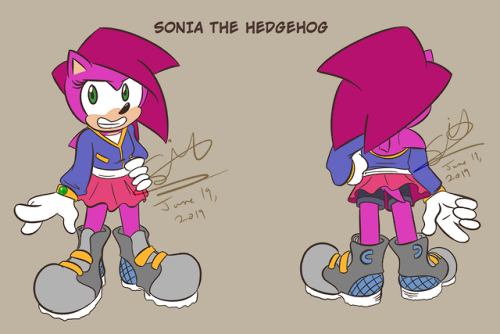 Sonic Underground Redesign #3: SoniaI can explain under the cutSo when I started drawing Sonia, I’d 