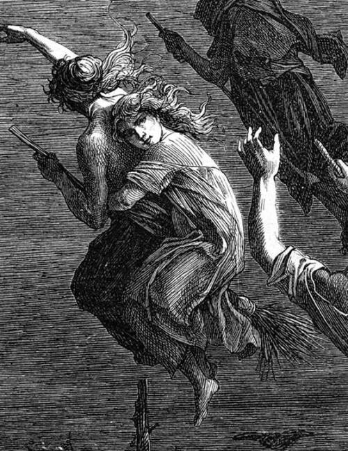 nospheratusblack:  “Hexenritt” detail from a 17th c. woodcut