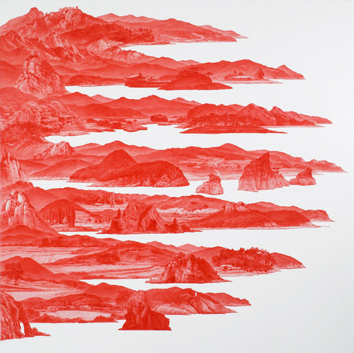 yellowpaperbutterfly:  Between Red by Sea Hyun Lee. 