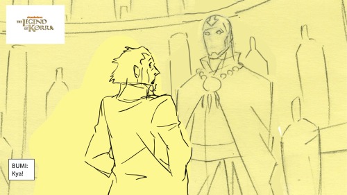 korranation:Check out a sneak peek storyboard from tonight’s new episode of LoK, where Bumi talks to