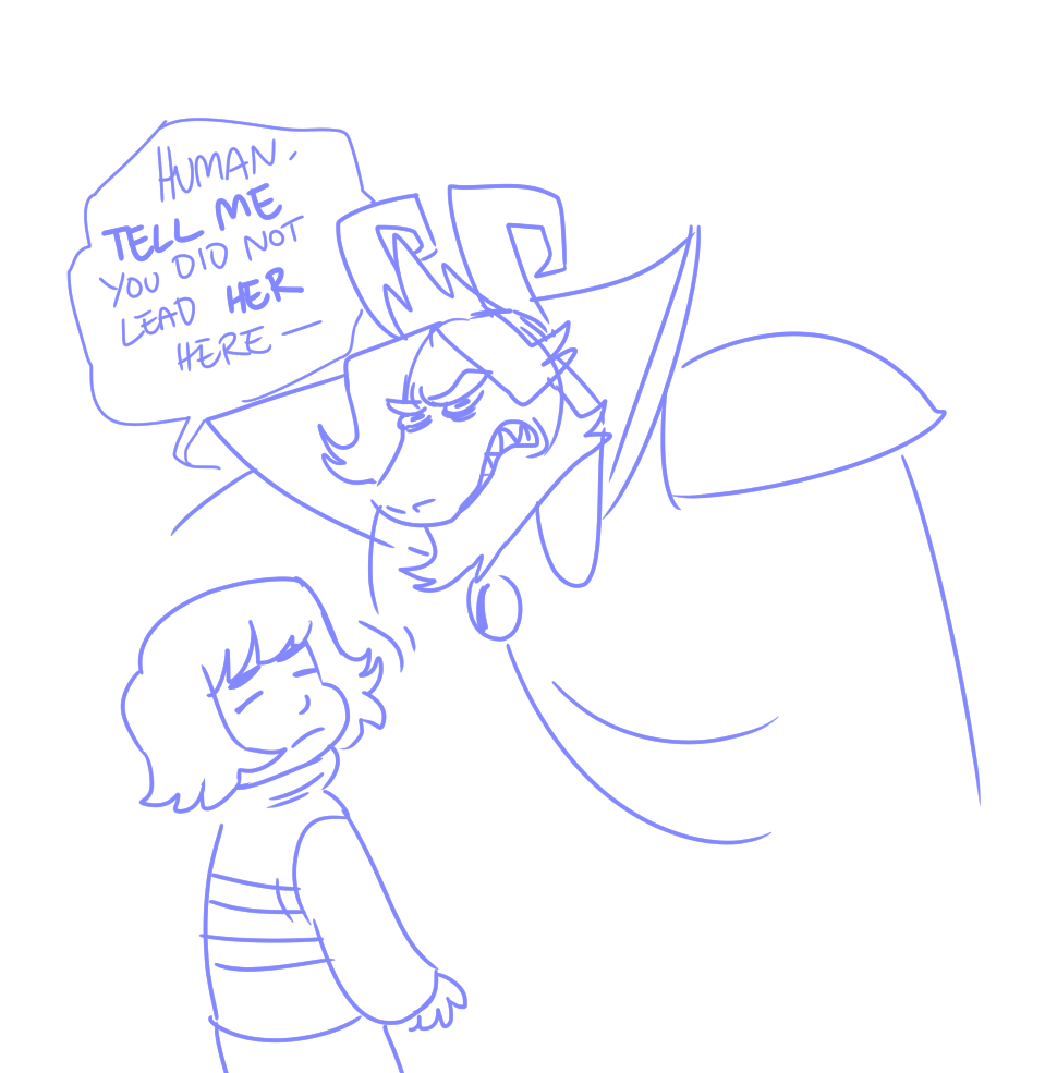 coulsart:  clowncare:  how nega-toriel would probably intervene in an asgore fight