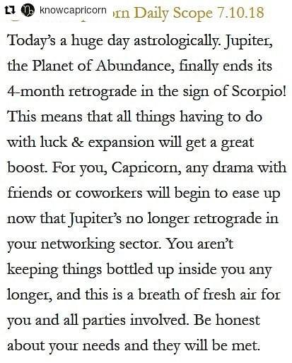 #Repost @knowcapricorn (@get_repost)・・・#CapricornScope 7.10.18 ♑️❤️✨ #Capricorn #Horoscope #Astrolog