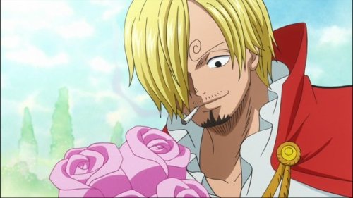  Sanji only know after this deployment, picking flowers in the smile for the proof of the pudding is