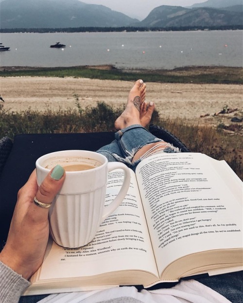 sweptawaybbooks: One last morning at the lake before we say goodbye for a while ✌. . Tell me about w