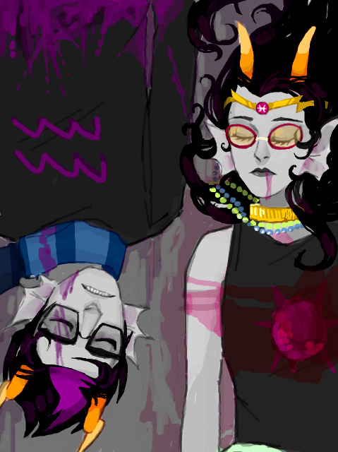 Sorry I killed you an’ shit.homestuck tegaki series by Suffocation