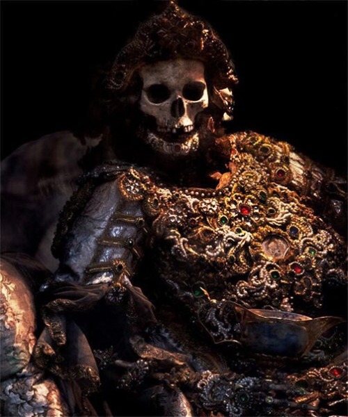 tfa95dbs:Jewelled Skeletons from Europe.  St. Gratian St. Maximin St. Vitalian St. Alexander St. Vic