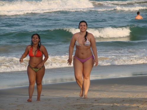 Porn photo Big Beautiful Women on the Beach