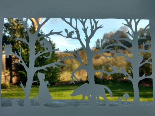 I made a paper cut out yesterday, now I have huge blisters on my fingers! Worth it though